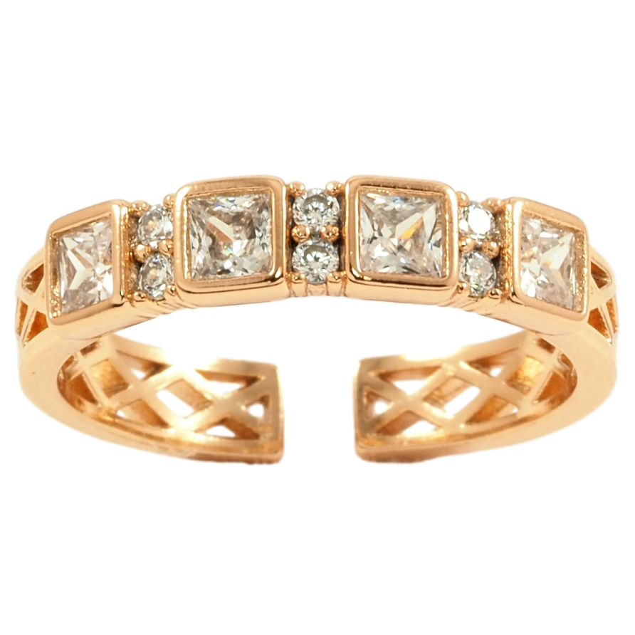 Каблучка Xuping Позолота 18K Інкрустація цирконієм фото №1