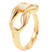 Кольцо Xuping Позолота 18K Декоративный узор с фианитом фото №2