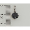 Кулон Xuping Родий Черный фианит, ø 7мм для цепочки до 5мм фото №2
