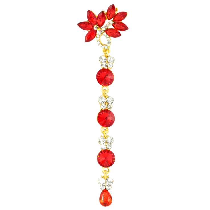Брошь Декоративная подвеска с красными стразами фото №9 Брошь Декоративная подвеска с красными стразами фото №9