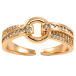 Кольцо Xuping Позолота 18K Колечко с инкрустацией цирконием фото №1