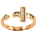 Кольцо Xuping Позолота 18K Крестик с цирконием фото №1 Кольцо Xuping Позолота 18K Крестик с цирконием фото №1