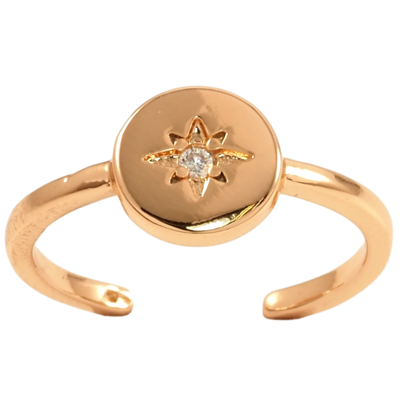 Кольцо Xuping Позолота 18K Узор звездочка фото №1