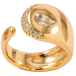 Кольцо Xuping Позолота 18K Декоративный узор с цирконием фото №1