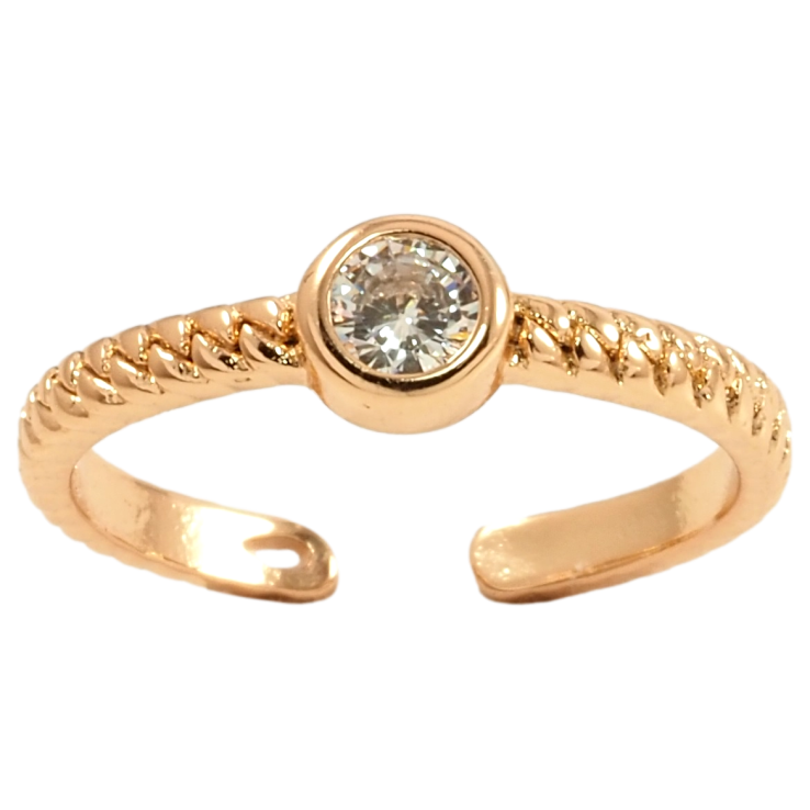 Кольцо Xuping Позолота 18K Узор косичка с фианитом фото №22 Кольцо Xuping Позолота 18K Узор косичка с фианитом фото №22