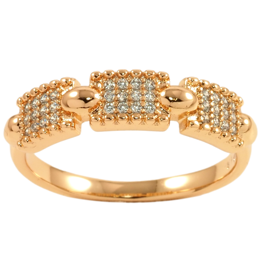 Каблучка Xuping Позолота 18K Інкрустація цирконієм фото №1 Каблучка Xuping Позолота 18K Інкрустація цирконієм фото №1