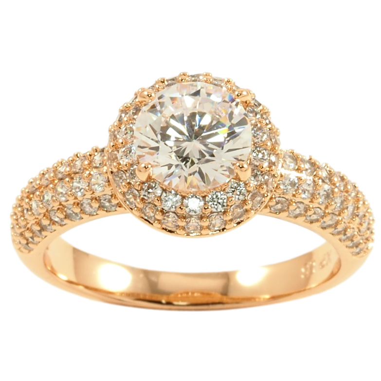 Каблучка Xuping Позолота 18K Інкрустація цирконієм фото №1 Каблучка Xuping Позолота 18K Інкрустація цирконієм фото №1