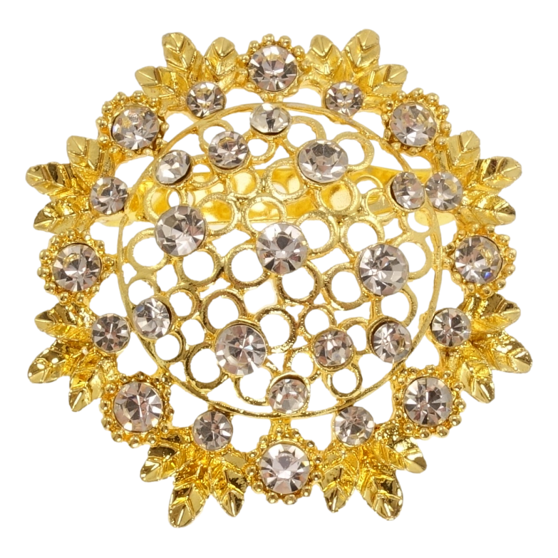 Брошь Цветок со стразами фото №1 Брошь Цветок со стразами фото №1