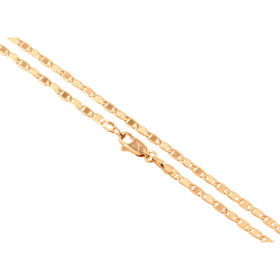 Цепочка Xuping Позолота 18K Плетение Морская цепь длина 44см х 2.5мм фото №1