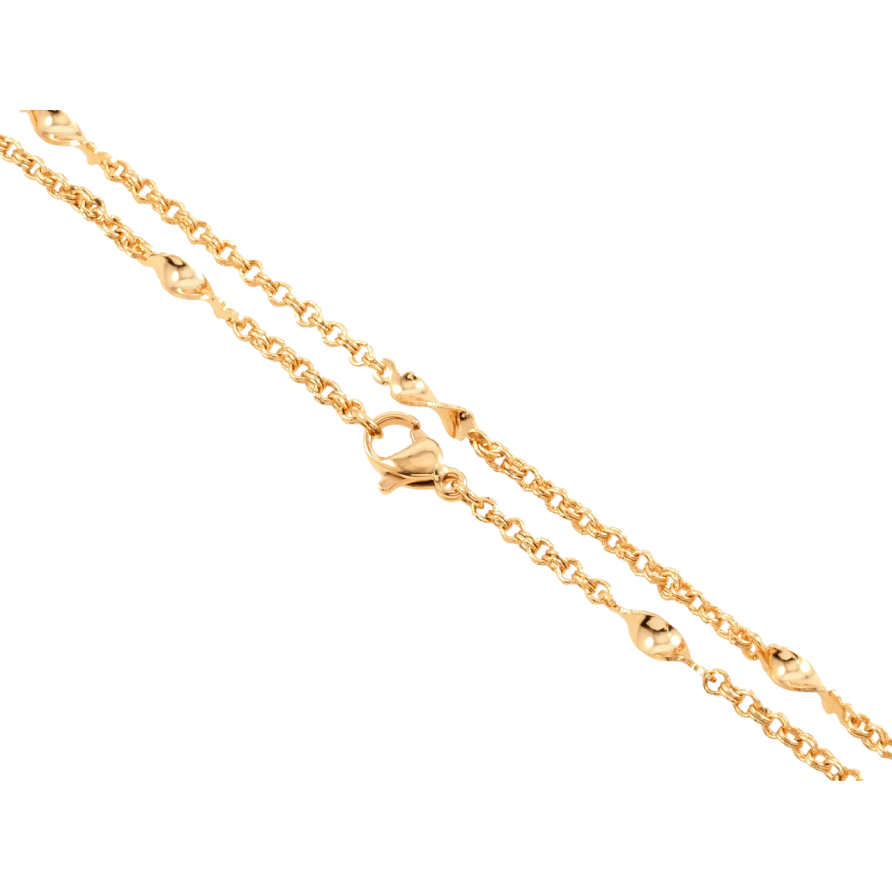 Ланцюжок Xuping Позолота 18K Плетіння Фантазійне довжина 45см х 2мм фото №1