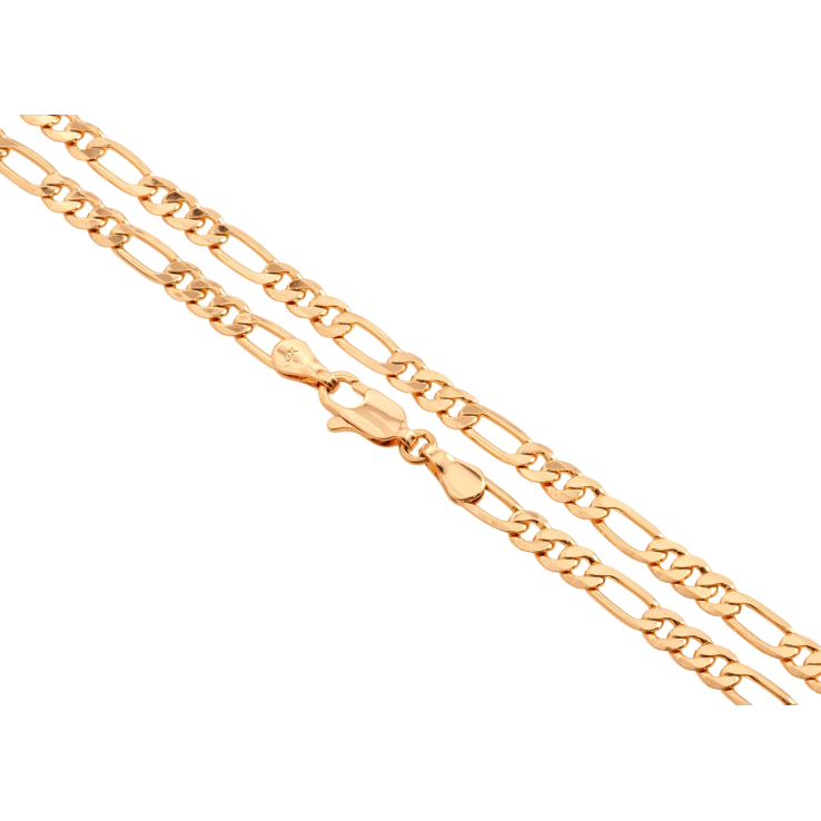 Ланцюжок Xuping Позолота 18K Плетіння Фігаро довжина 45см х 4мм фото №4