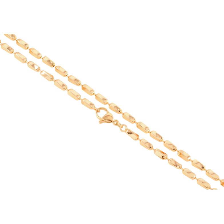 Цепочка Xuping Позолота 18K Плетение Перлина длинна 50см х 3мм фото №1 Цепочка Xuping Позолота 18K Плетение Перлина длинна 50см х 3мм фото №1