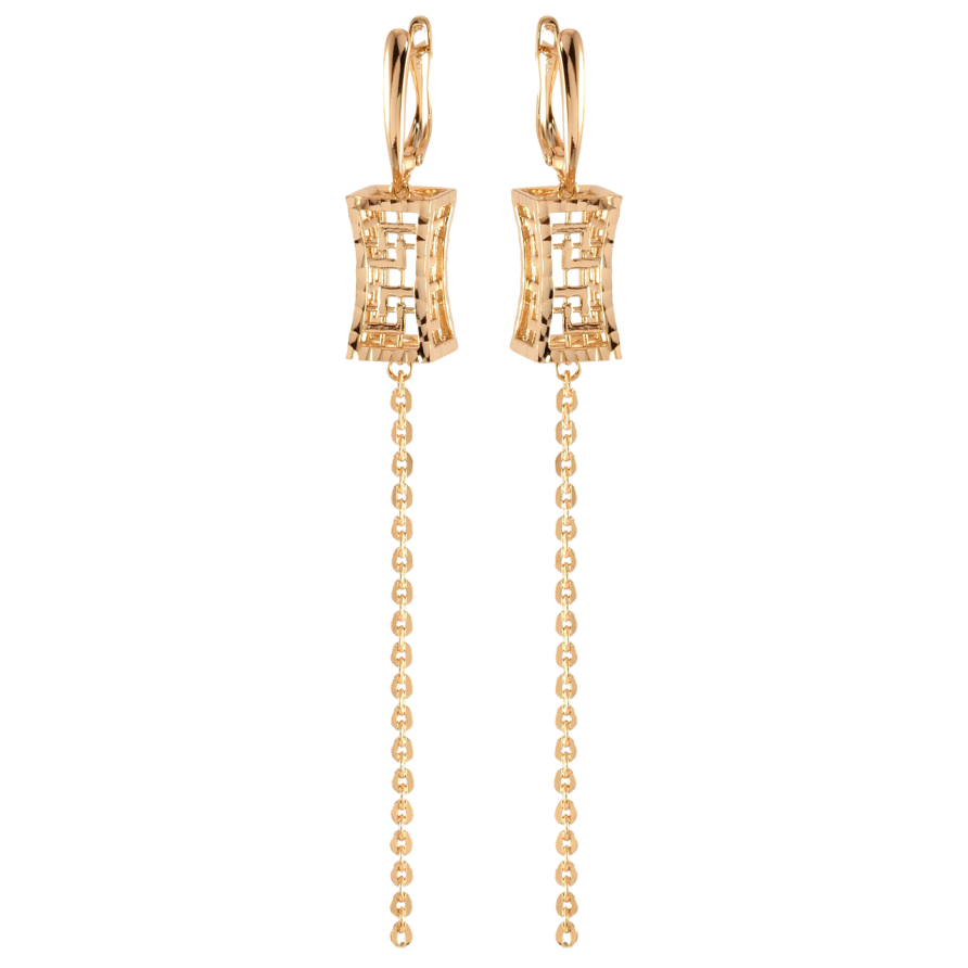 Серьги Xuping Позолота 18K английский замок Декоративные подвески фото №1
