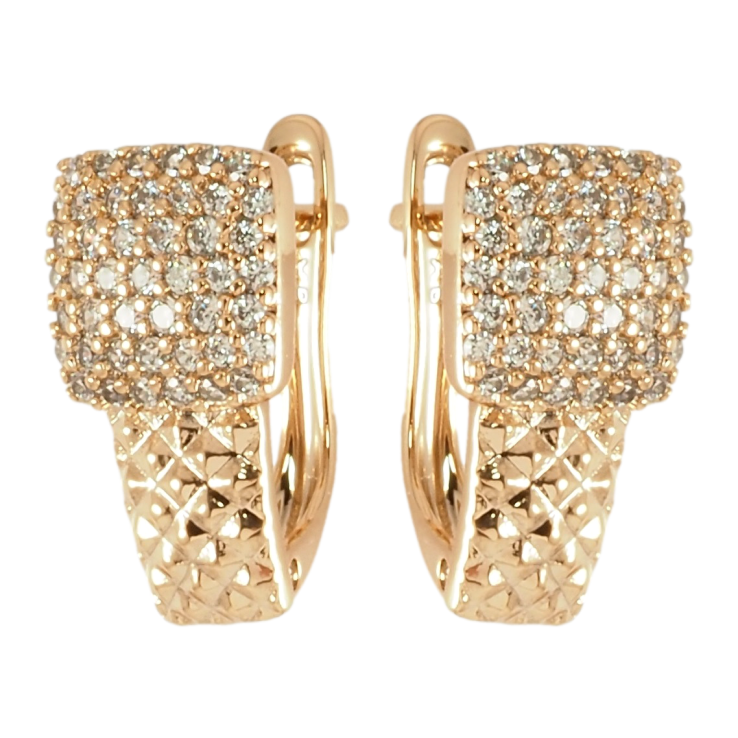 Серьги Xuping Позолота 18K английский замок Инкрустация цирконием фото №24 Серьги Xuping Позолота 18K английский замок Инкрустация цирконием фото №24