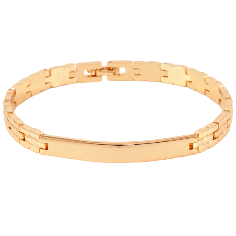 Браслет Xuping Позолота 18K Браслетний візерунок з вставкою розмір 19.5см х 6мм фото №1 Браслет Xuping Позолота 18K Браслетний візерунок з вставкою розмір 19.5см х 6мм фото №1