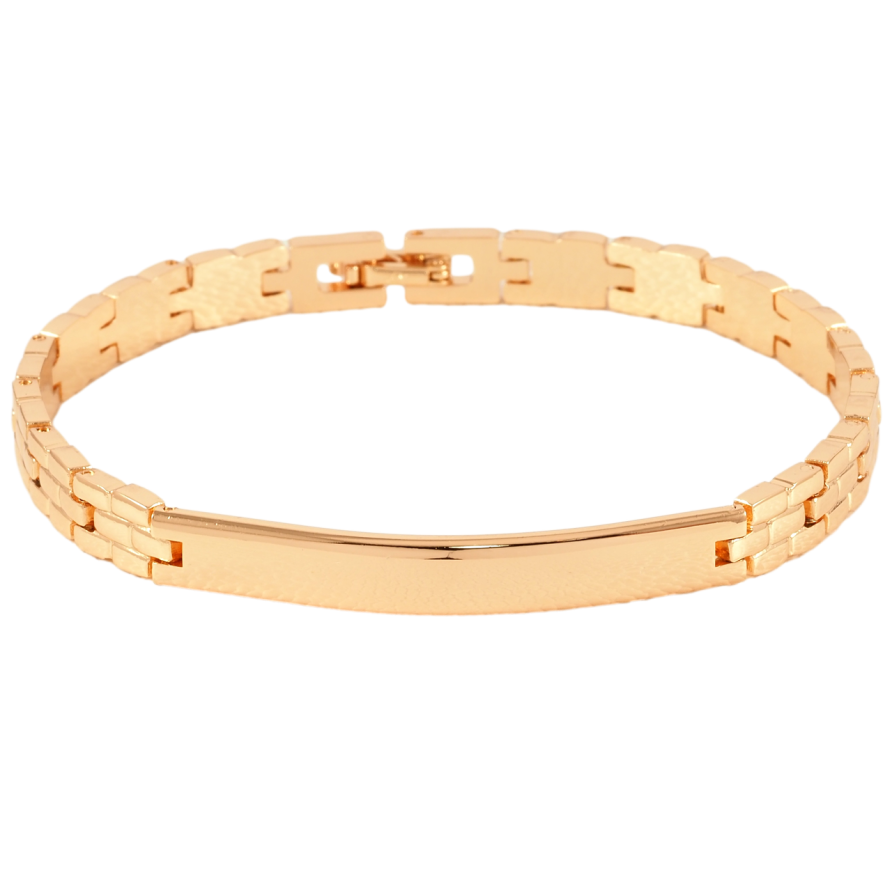 Браслет Xuping Позолота 18K Браслетний візерунок з вставкою розмір 19.5см х 6мм фото №1