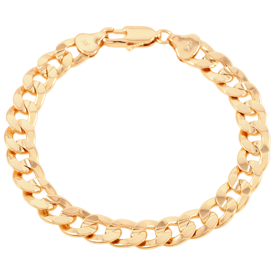 Браслет Xuping Позолота 18K Цепочка Панцирная размер 20см х 9мм фото №1