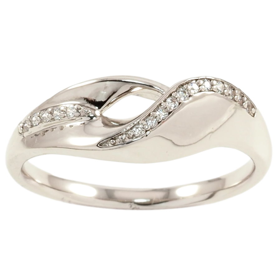 Кольцо Xuping Родий Узор с цирконием фото №1