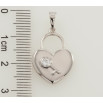 Кулон Xuping Родий Сердечко-замочек для цепочки до 5мм фото №2
