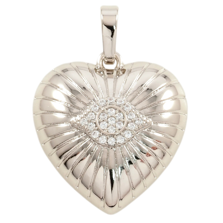 Кулон Xuping Родий Декоративное сердечко для цепочки до 6мм фото №1