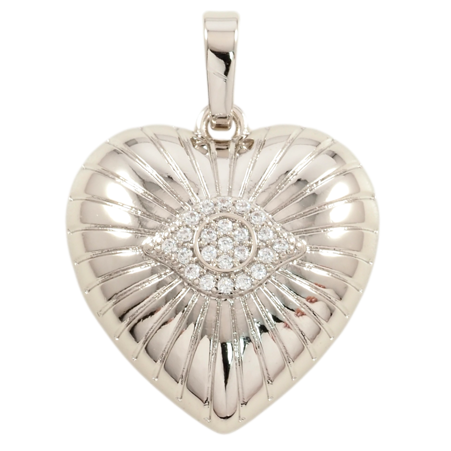 Кулон Xuping Родий Декоративное сердечко для цепочки до 6мм фото №1