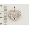 Кулон Xuping Родий Сердечко с цирконием и ажурным узором для цепочки до 6мм фото №2 Кулон Xuping Родий Сердечко с цирконием и ажурным узором для цепочки до 6мм фото №2