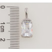 Кулон Xuping Родий Фианит для цепочки до 3мм фото №2