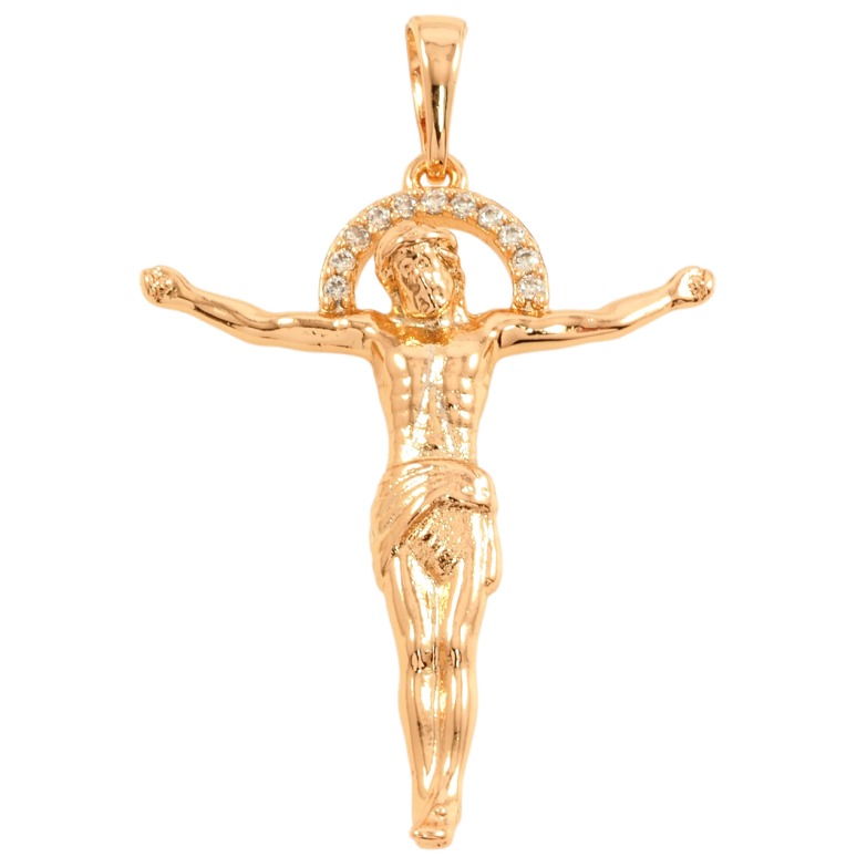 Кулон Xuping Позолота 18K Розп'яття для ланцюжка до 6мм фото №1 Кулон Xuping Позолота 18K Розп'яття для ланцюжка до 6мм фото №1