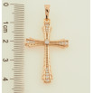 Кулон Xuping Позолота 18K Крест с цирконием для цепочки до 6мм фото №2