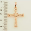 Кулон Xuping Позолота 18K Крест с сердечком и вставками циркония для цепочки до 6мм фото №2 Кулон Xuping Позолота 18K Крест с сердечком и вставками циркония для цепочки до 6мм фото №2