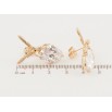 Серьги Xuping Позолота 18K пусеты Фея на кристалле фото №2 Серьги Xuping Позолота 18K пусеты Фея на кристалле фото №2