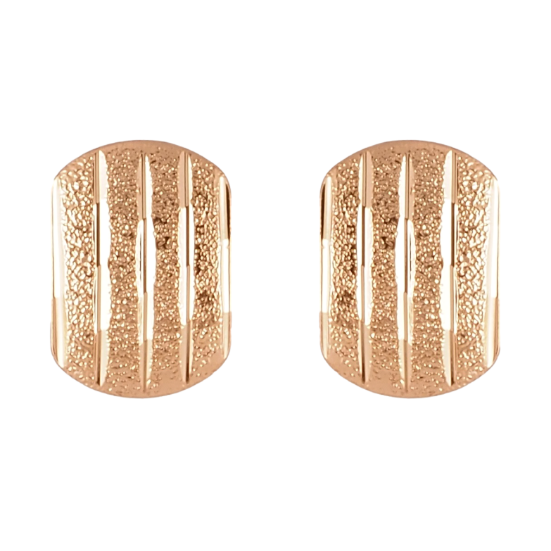 Серьги Xuping Позолота 18K пусеты Узор с шагренью фото №1 Серьги Xuping Позолота 18K пусеты Узор с шагренью фото №1