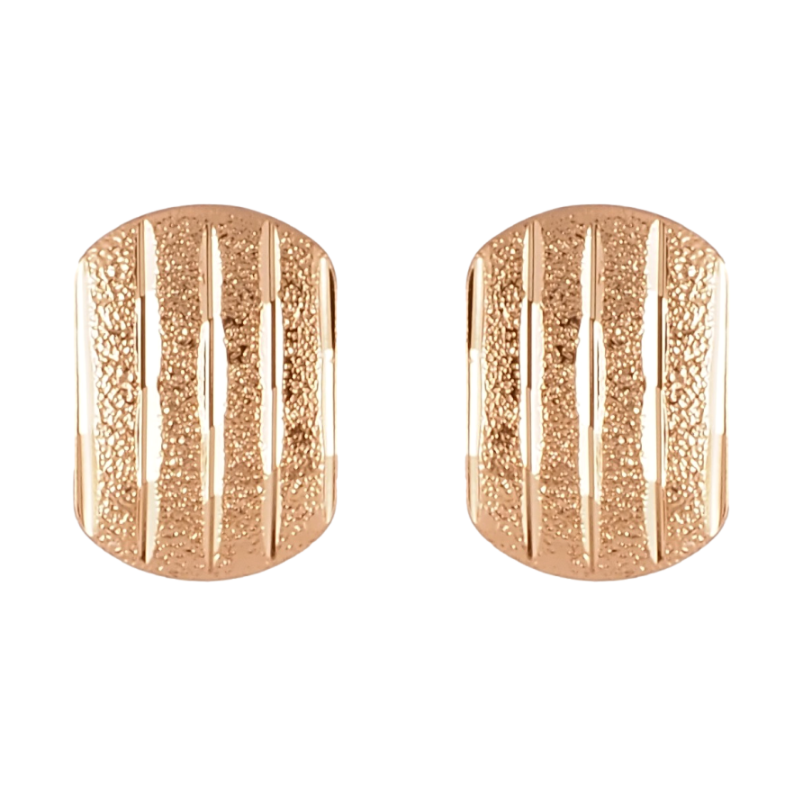 Серьги Xuping Позолота 18K пусеты Узор с шагренью фото №1 Серьги Xuping Позолота 18K пусеты Узор с шагренью фото №1