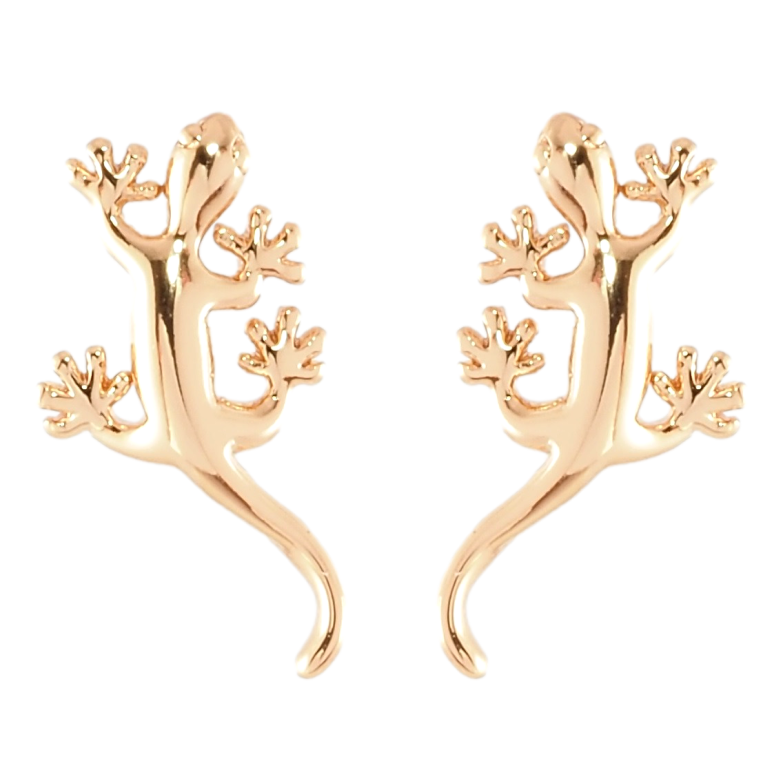 Сережки Xuping Позолота 18K пусети Саламандра фото №1