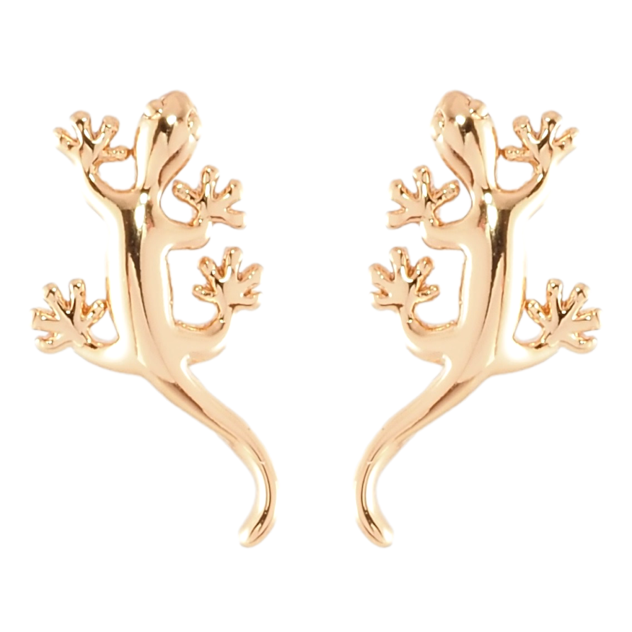 Сережки Xuping Позолота 18K пусети Саламандра фото №1