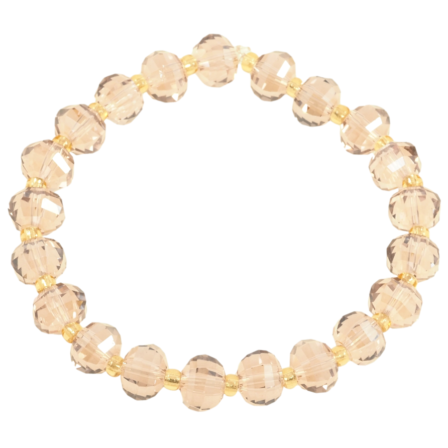 Браслет на резинке стекло Сиреневые стеклянные бусины, ø 7мм свободный размер фото №1 Браслет на резинке стекло Сиреневые стеклянные бусины, ø 7мм свободный размер фото №1