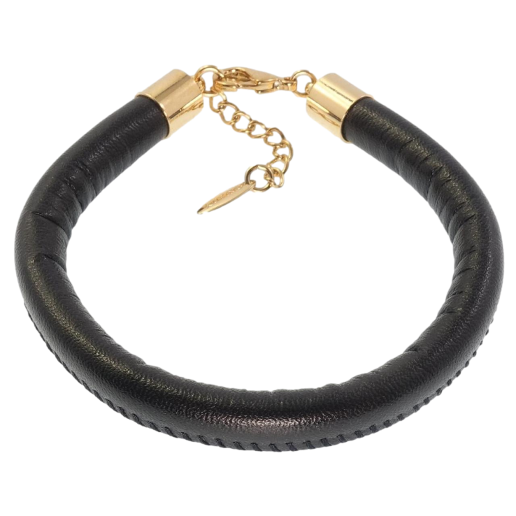 Браслет Xuping Позолота 18K Черный шнур из кож.заменителя длина с доп.цеп. 22-25см х 9мм фото №17 Браслет Xuping Позолота 18K Черный шнур из кож.заменителя длина с доп.цеп. 22-25см х 9мм фото №17