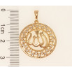 Кулон Xuping Позолота 18K Мусульманская резная подвеска с надписью Аллах и цирконием фото №2 Кулон Xuping Позолота 18K Мусульманская резная подвеска с надписью Аллах и цирконием фото №2