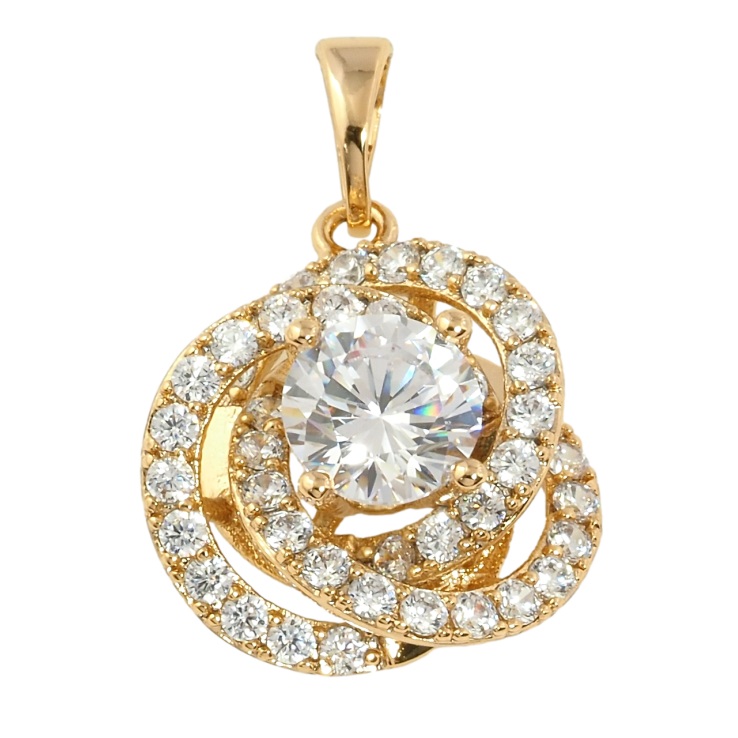 Кулон Xuping Позолота 18K Кристальный блеск для цепочки до 5мм фото №14