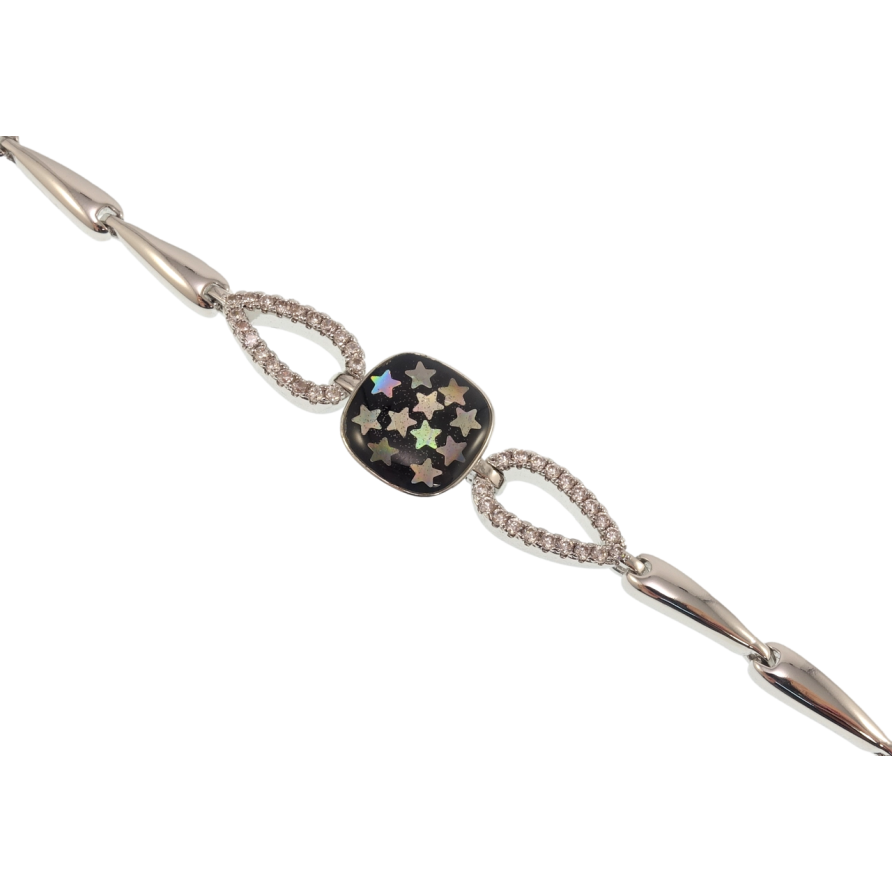 Браслет Xuping Родий Звездная ночь размер 16,5см х 4мм фото №1 Браслет Xuping Родий Звездная ночь размер 16,5см х 4мм фото №1