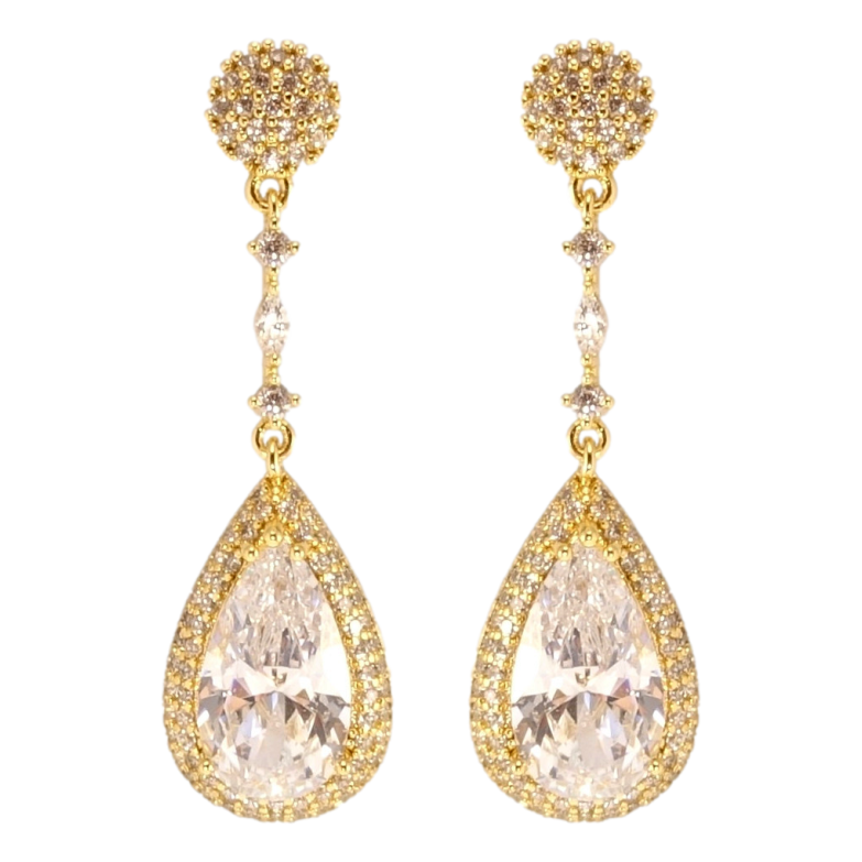 Серьги Xuping QQMM Позолота 14K пусеты Роскошные кристальные капельки фото №1 Серьги Xuping QQMM Позолота 14K пусеты Роскошные кристальные капельки фото №1