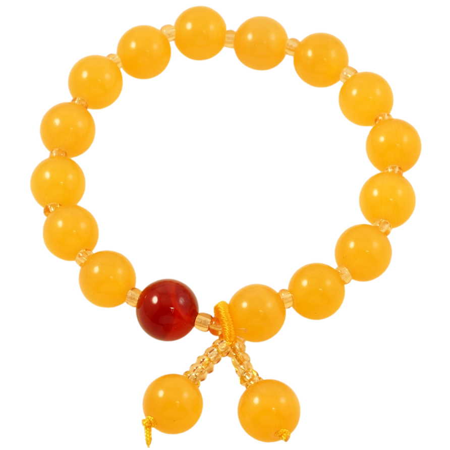 Браслет на резинке стекло Желтые бусины Кошачий глаз с подвесками, ø 9мм свободный размер фото №1 Браслет на резинке стекло Желтые бусины Кошачий глаз с подвесками, ø 9мм свободный размер фото №1