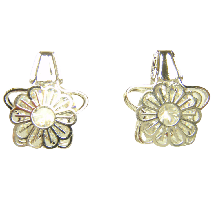 Сережки Xuping Родій пусети Візерунок з Квіткою фото №12