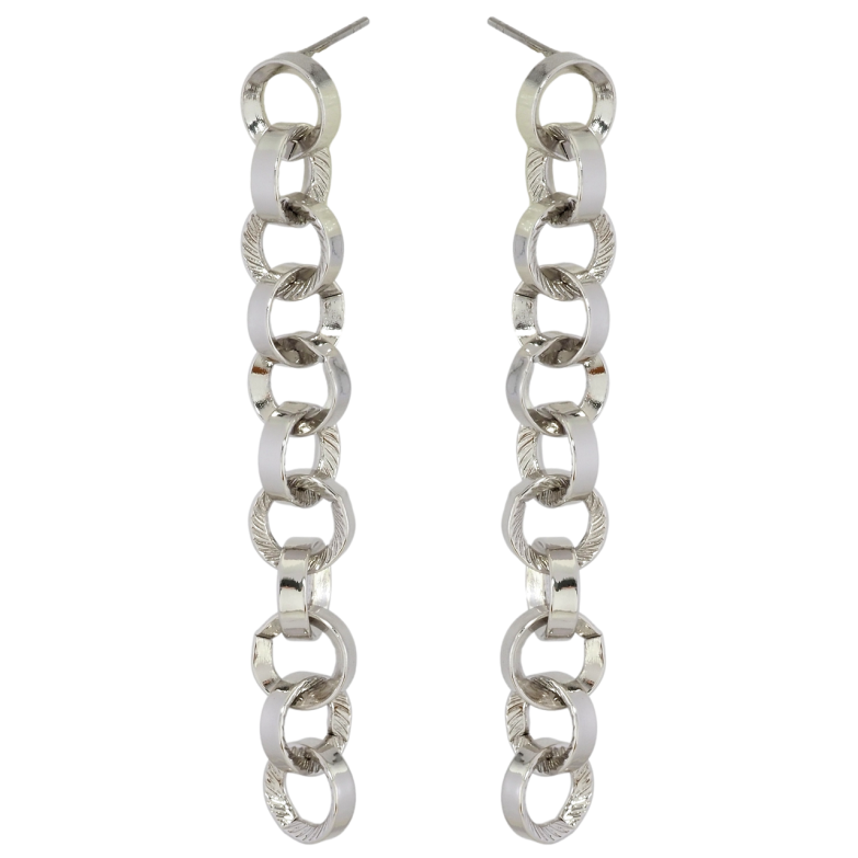 Серьги Xuping Родий пусеты Подвески цепочки фото №2 Серьги Xuping Родий пусеты Подвески цепочки фото №2