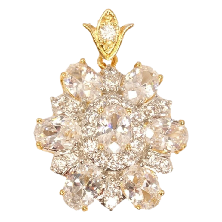 Кулон Xuping Позолота + Родий Королевский цветок фото №12