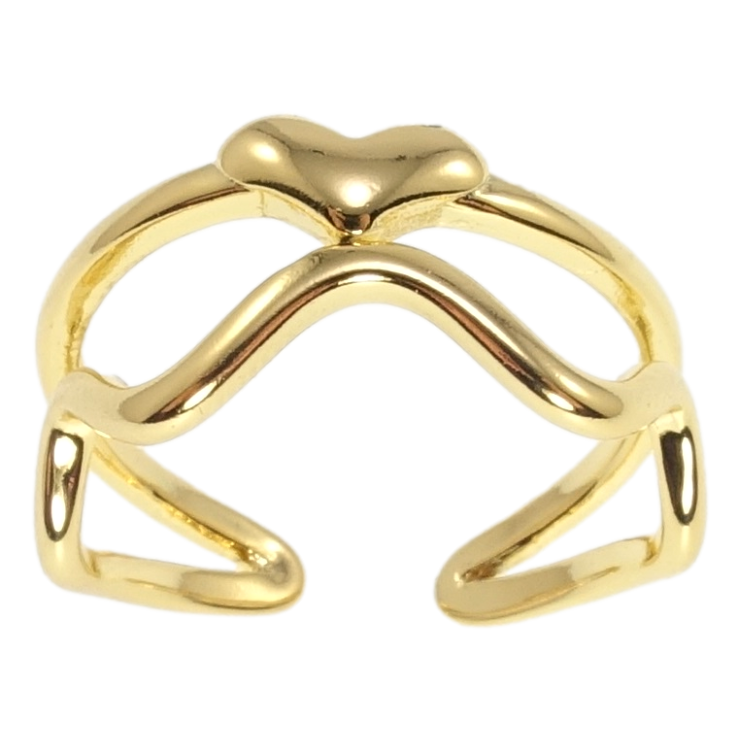 Каблучка Xuping Позолота 14K Серце фото №15