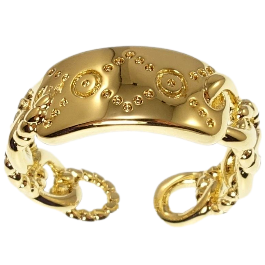 Кольцо Xuping QQMM Позолота 14K Цепочка с декоративной вставкой фото №1