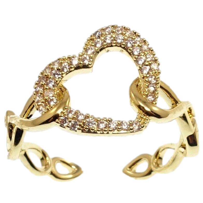 Каблучка Xuping QQMM Позолота 14K Серце фото №2 Каблучка Xuping QQMM Позолота 14K Серце фото №2