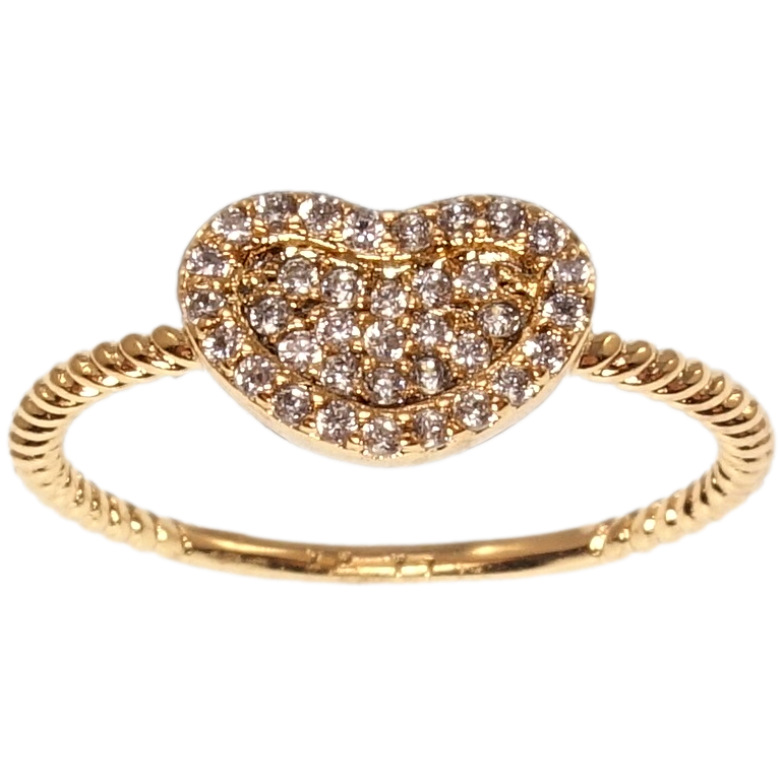 Каблучка Xuping QQMM Позолота 18K Серце інкрустація цирконієм фото №1 Каблучка Xuping QQMM Позолота 18K Серце інкрустація цирконієм фото №1