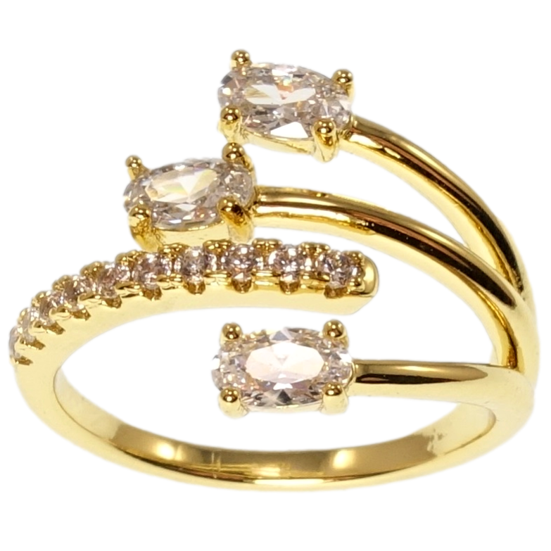 Кольцо Xuping QQMM Позолота 14K Инкрустация цирконий фото №1